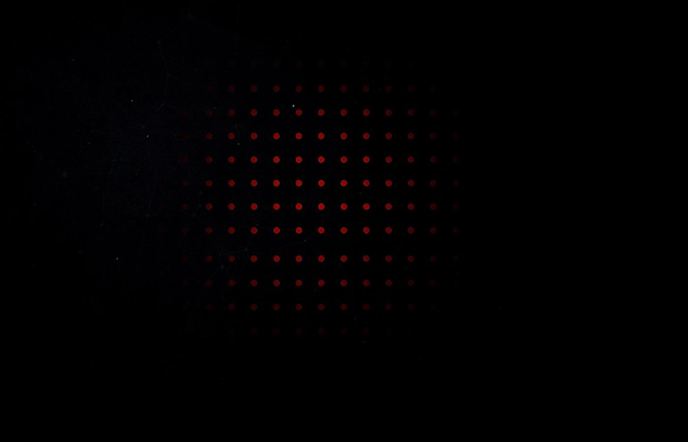 Abstract dark hexagonal grid pattern with faint orange dots suggesting a security matrix